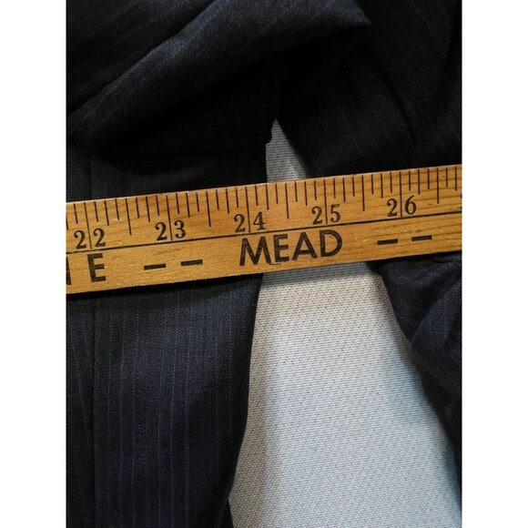 Jos. A. Bank Mens 2-Button Blazer Pleat Front Pant Wool 2-Piece Suit Sz 46L Gray - Picture 11 of 16